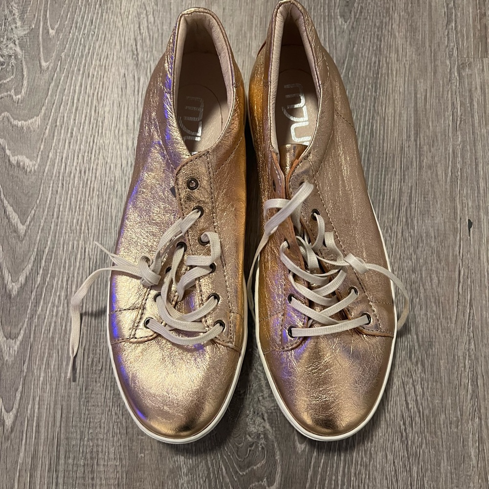 Rose Gold Metallic Sneakers